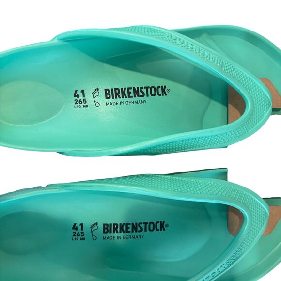 New Birkenstock Honolulu EVA Womens/ Mens Flip Flops Jade Green Sandal Size 41 - Picture 5 of 7